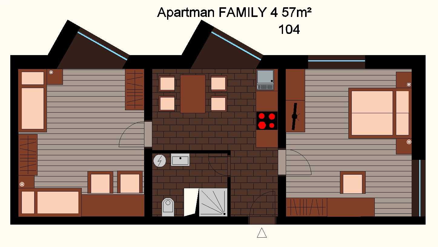 Ground plan - Apartment FAMILY [4+1]